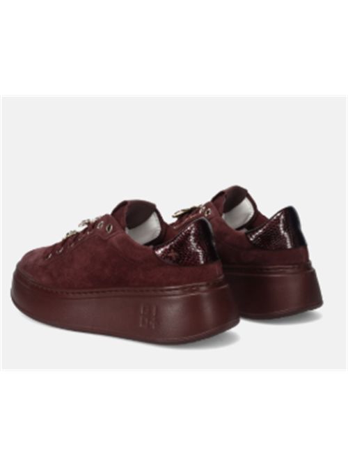 Sneakers PIA422A combi in suede con api di strass Gio+ GIO + | PIA422A-PORPORA